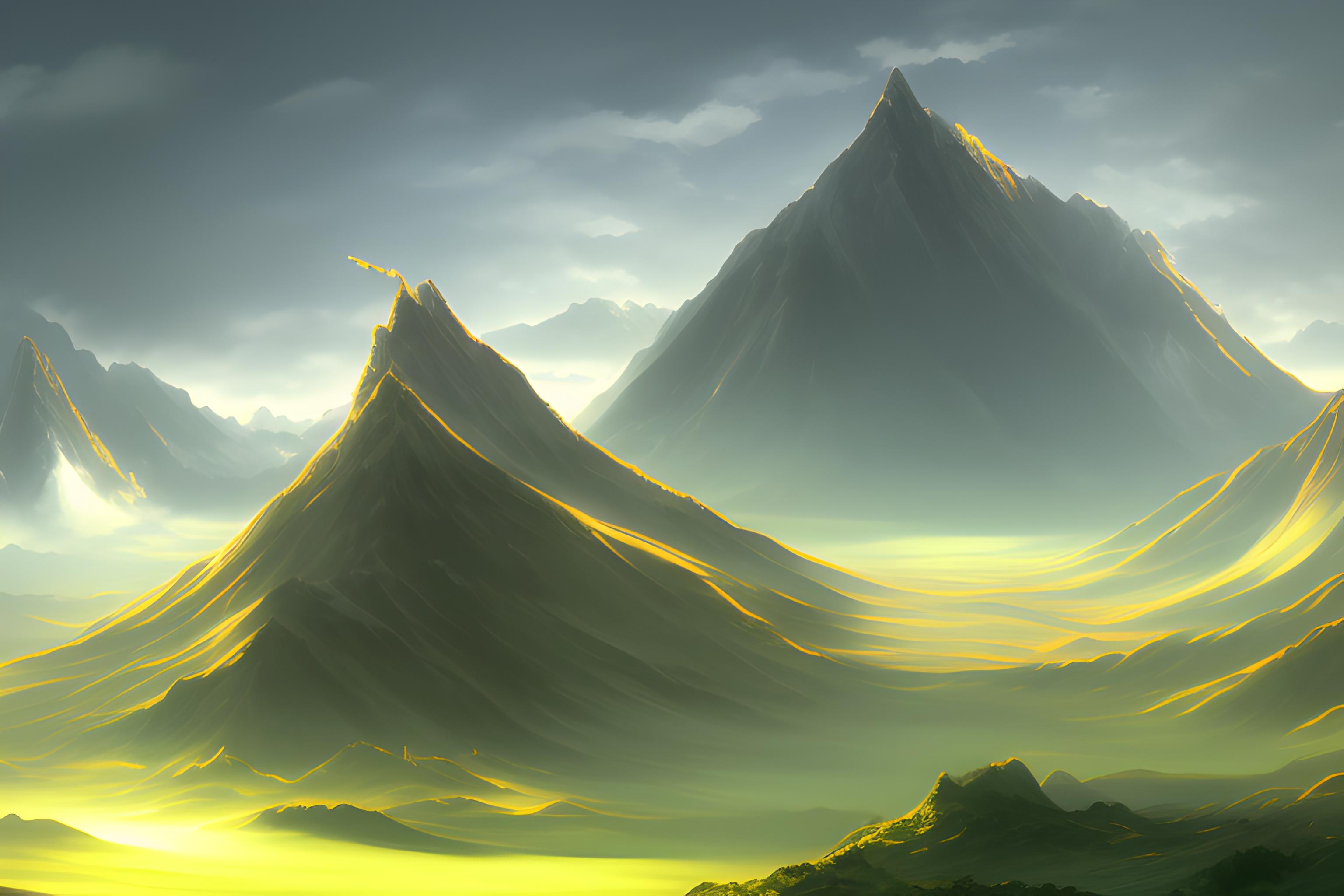 阿尔卑斯山脚下绿意盎然的小村庄